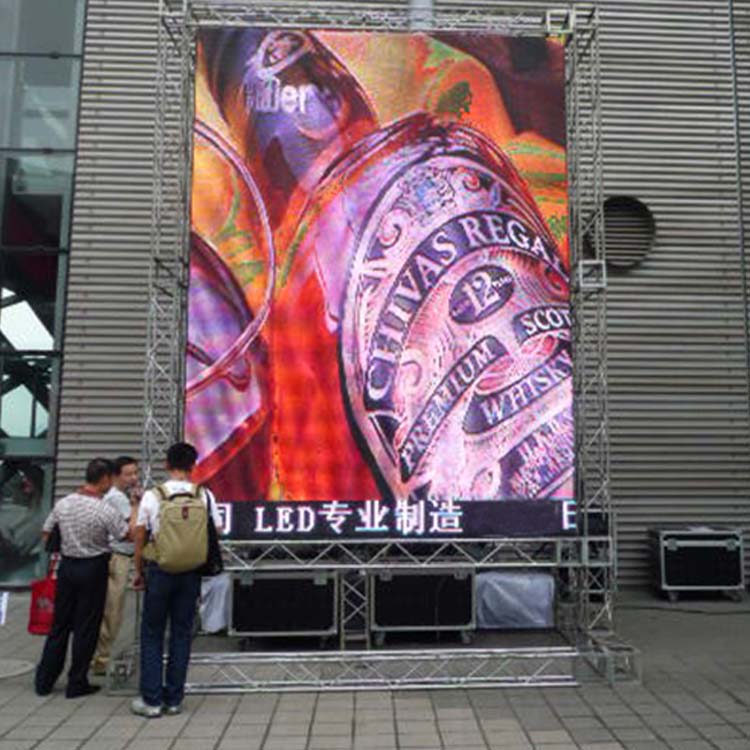 P6 Outdoor Advertising Sign LED Panel Rental Fixed Installation Cabinets Video Wal Display Screen