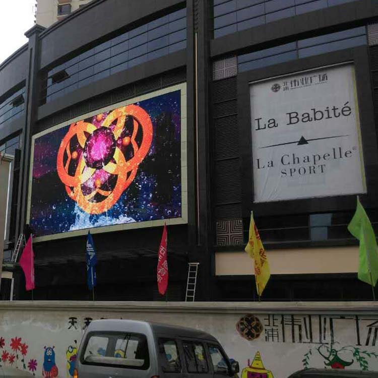 P6 Outdoor Advertising Sign LED Panel Rental Fixed Installation Cabinets Video Wal Display Screen